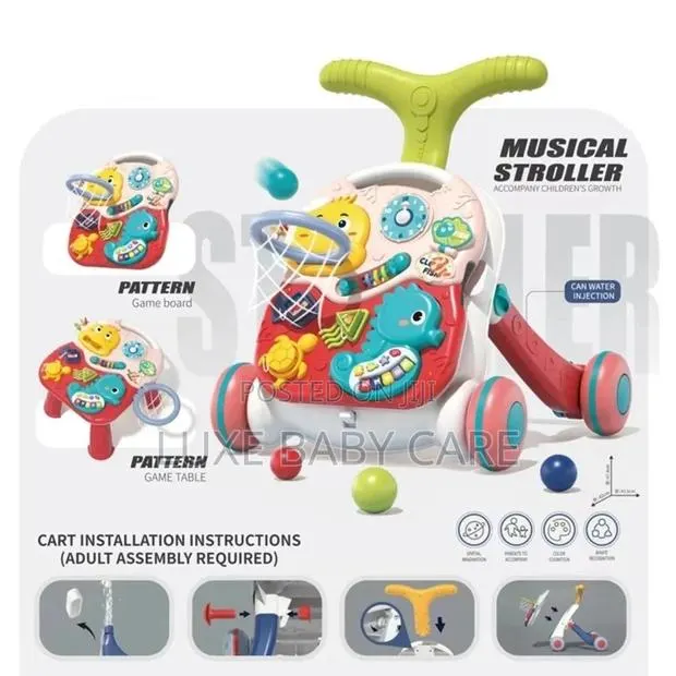 3 in 1 Baby Walker With Musical Table, Adjustable Walker . · Photo 4