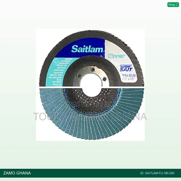 Flap Disc Saitlam Fu 180mm Z60 - Saitlam-Fu-180-Z60 · Photo 1