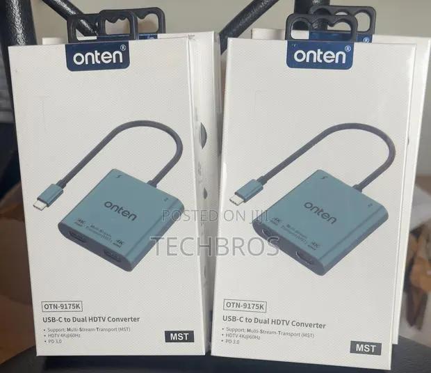 Onten USB-C to Dual HMDI Converter Adapter · Photo 1