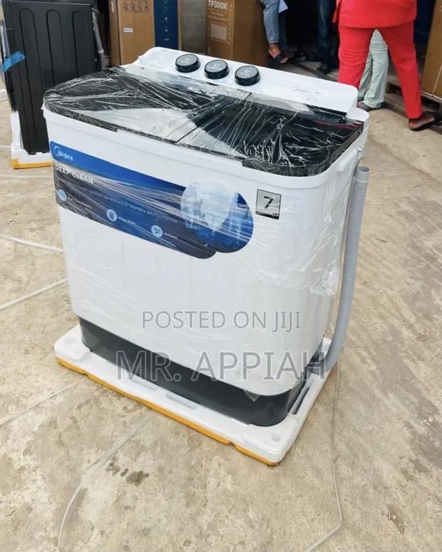 Order Original Midea Semi-Auto Washing Machine(Transparent Lid)White. · Photo 1