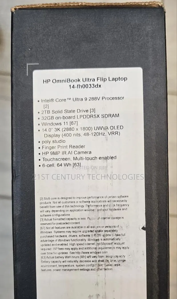 New Laptop HP OmniBook Ultra Flip 14" 32GB Intel Core Ultra 9 SSD 2T · Photo 1