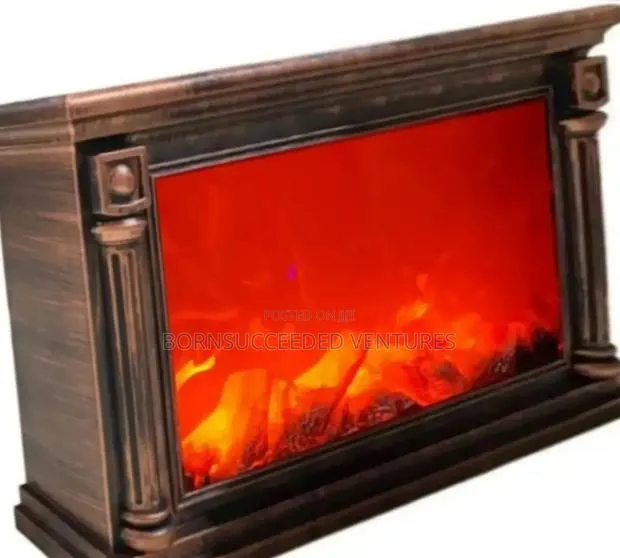 Artificial Wooden Fireplace Lantern · Photo 1