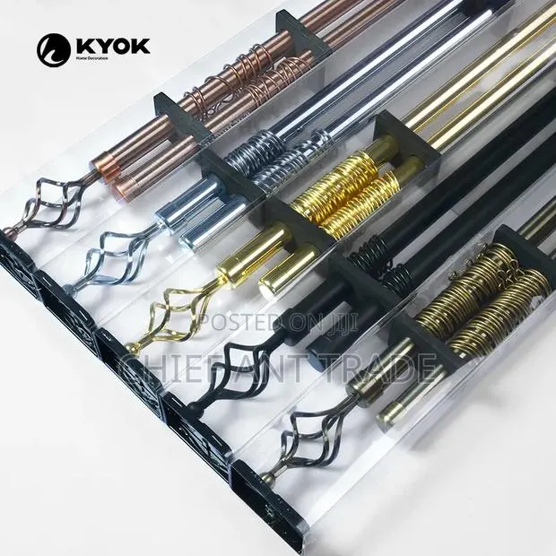Double Curtain Rods With Hooks. Crown · Photo 1