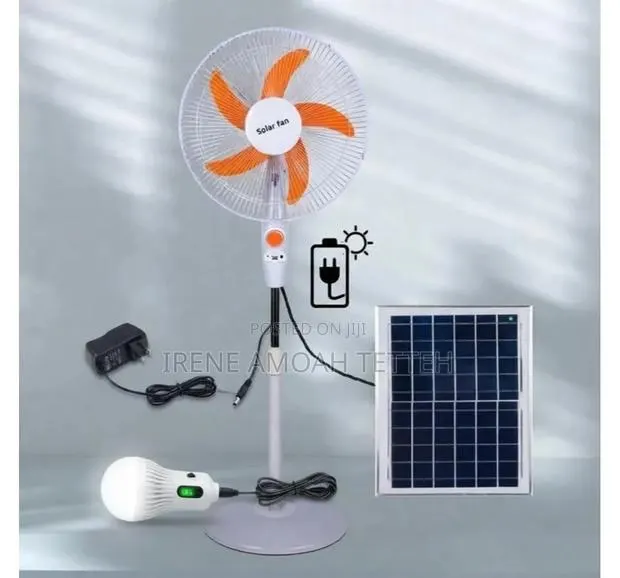 Rechargeable Solar Fan · Photo 1