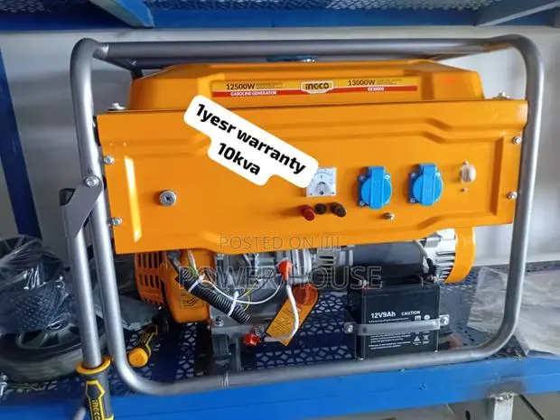 Silver Guru Ingco Petrol Generator 10kva 13000watts 10kva · Photo 1