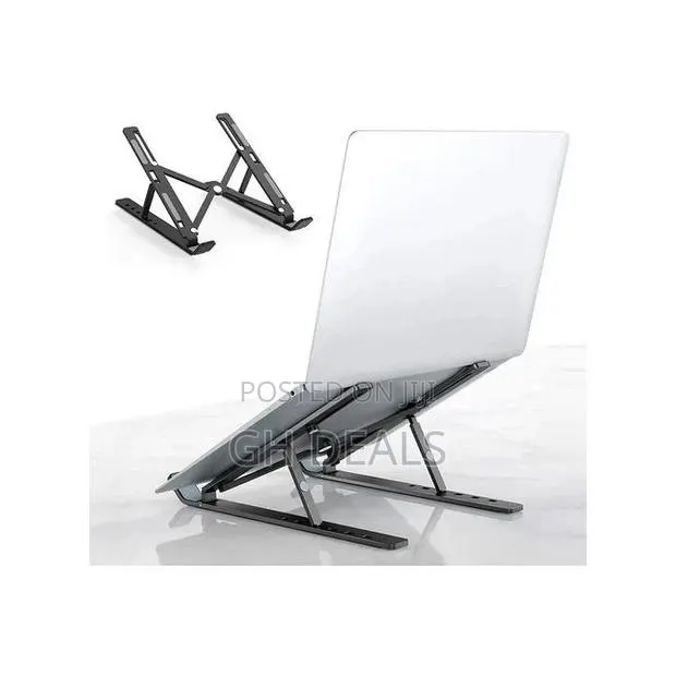 Adjustable Folding Laptop Holder /Stand - Black · Photo 1