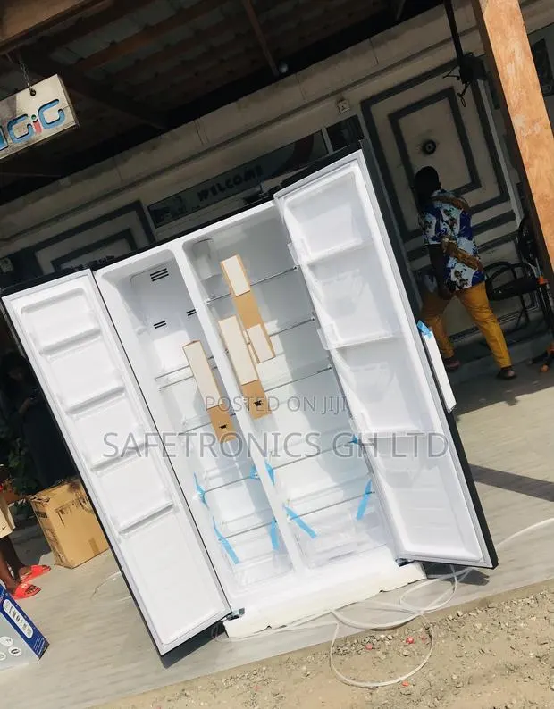 Kindly Purchase Grey Doubledoor Sidebyside Nasco Fridge · Photo 1