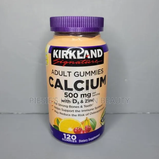 Kirkland Signature Chewable Calcium With Vitamin D3 Adult Gummies, 120 · Photo 1