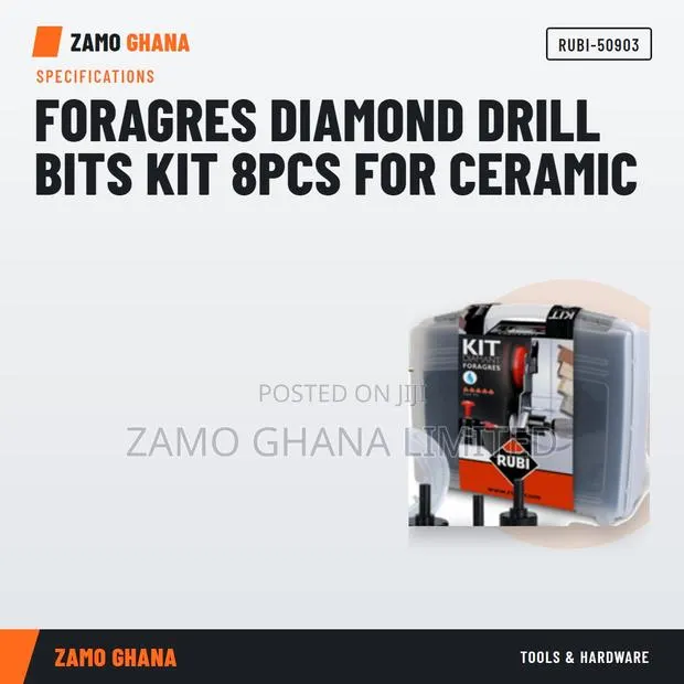 Foragres Diamond Drill Bits Kit 8Pcs for Ceramic - RUBI-50903 · Photo 1
