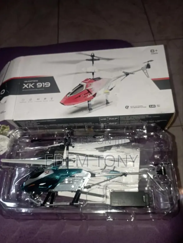 XK919 Alloy 3-Channel RC Helicopter - In Blue · Photo 3