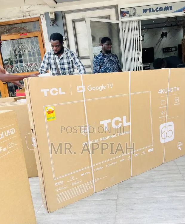 Premium Designed TCL 65” Smart Satellite Android Uhd TV(Black) · Photo 1