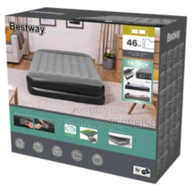 Bestway Queen Size Air Bed Mattress With Inbuilt Pump · Photo 1