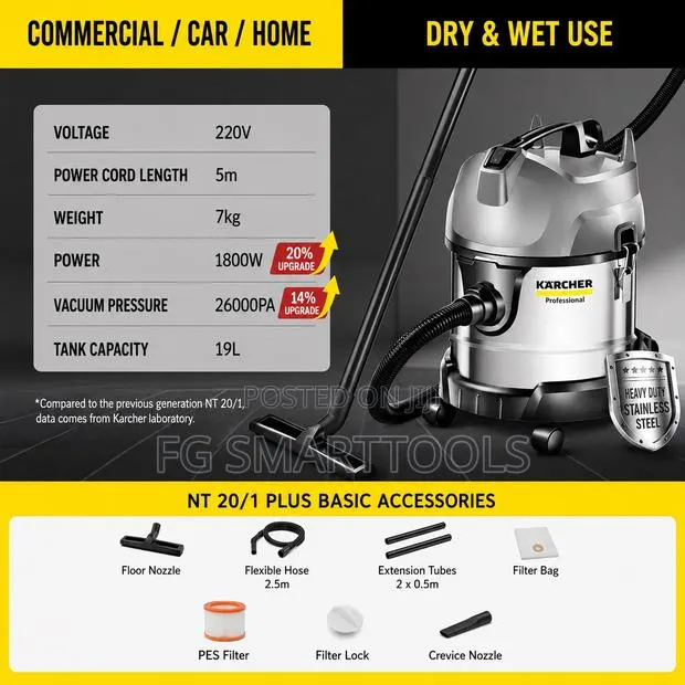 Karcher 20l Wet Dry Vacuum Cleaner · Photo 1