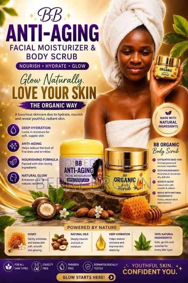 Bb Anti-Aging Facial Moisturizer & Body Scrub Nourish • Hydrate • Glow · Photo 1