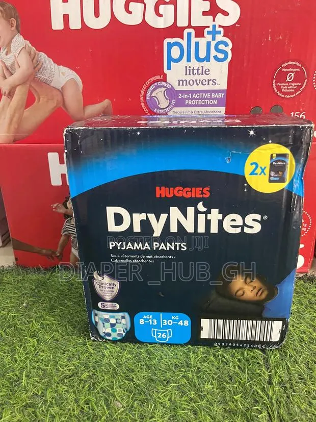 Huggies Drynites Pyjama Pants Age 8-13 Nappy Pants(Boys) · Photo 1