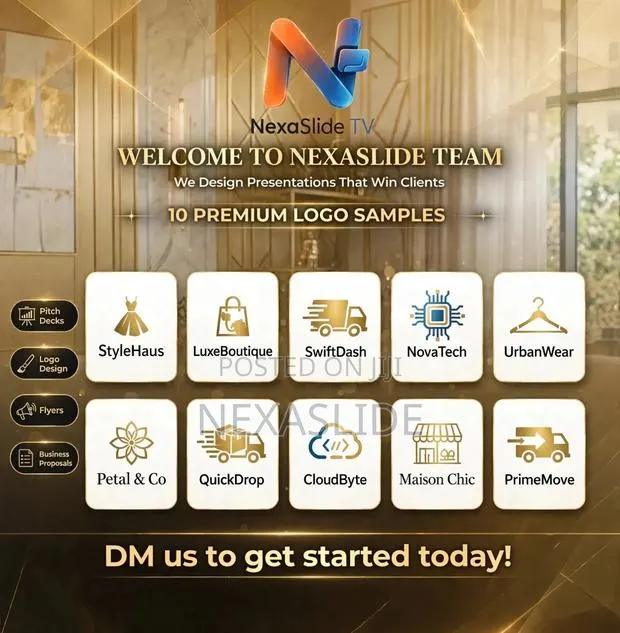 Logo Design, Pitch Decks Flyers - NexaSlide · Photo 1