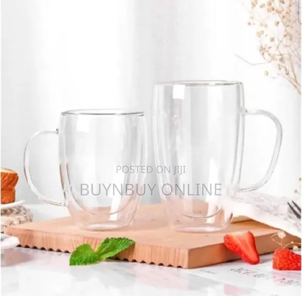 2 Set of Double Layer Glass Cup · Photo 1