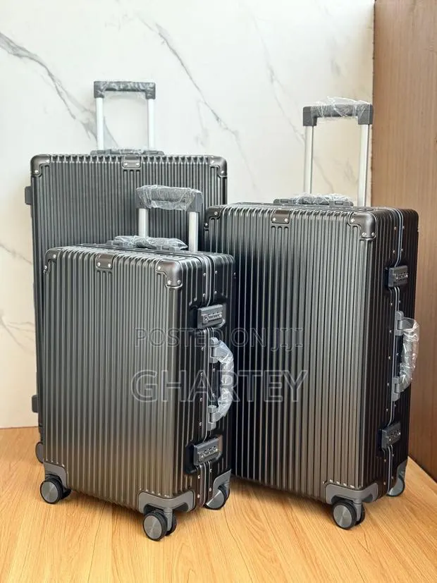 Password Lock 3 Pieces Luggage Set - Gray (Free Delivery) · Photo 1