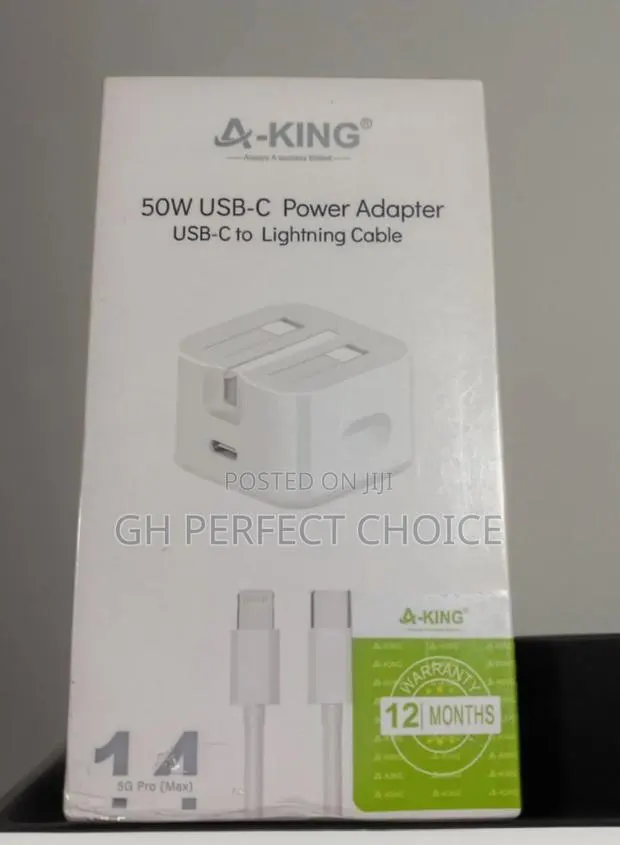 Fast Charging Type C iPhone Charger, 3-Pin, High Quality!