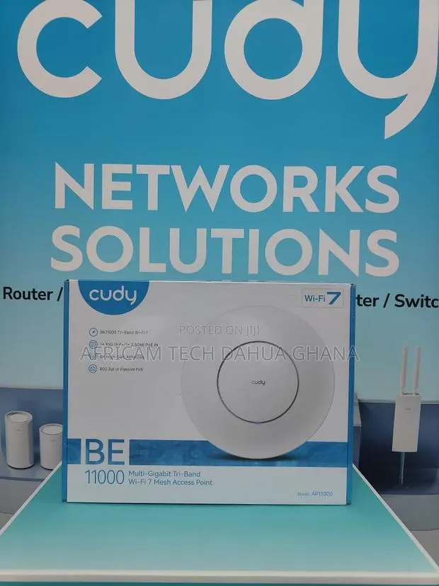 Cudy BE11000 Multi-Gigabit Tri-Band Wi-Fi 7 Mesh Access Point · Photo 1