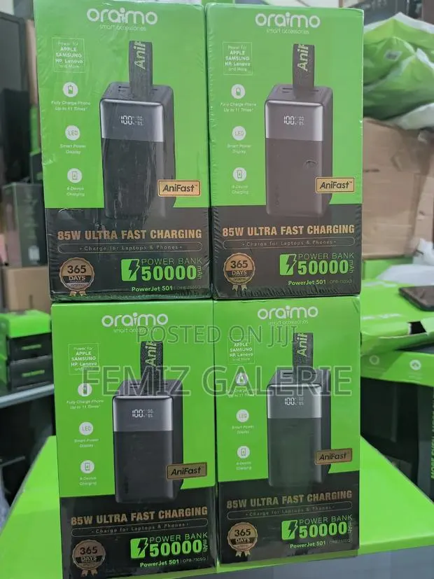 Oraimo Powerjet 501 50000mah 85w Fast Charging Power Bank · Photo 1