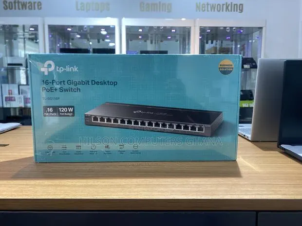 TP-Link TL-SG116P 16-Port Gigabit Desktop Switch With 16-Port PoE+ · Photo 1