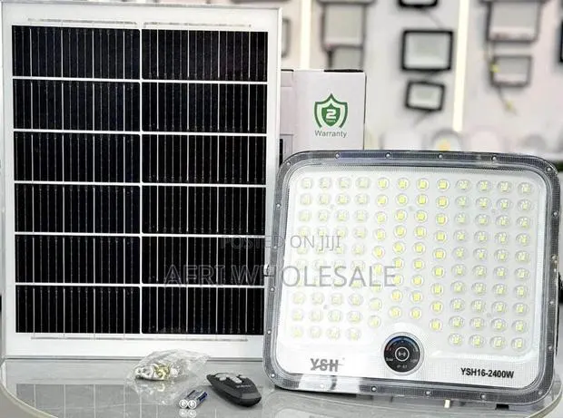 Super Bright 2400W Solar Flood Light Long Lasting Outdoor Lamp Remote · Photo 1
