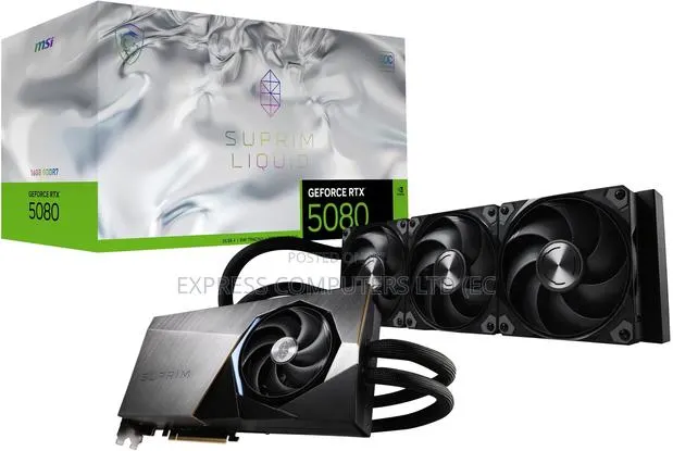 Msi Gaming RTX 5080 16GB SUPRIM Liquid SOC Graphics Card (16GB GDDR7