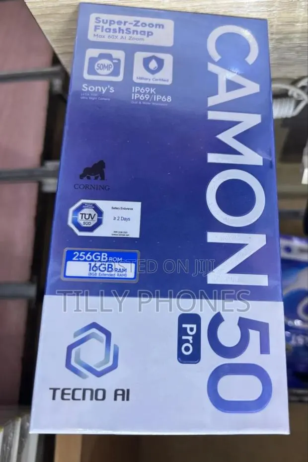 New Tecno Camon 50 Pro 256 GB Black · Photo 1