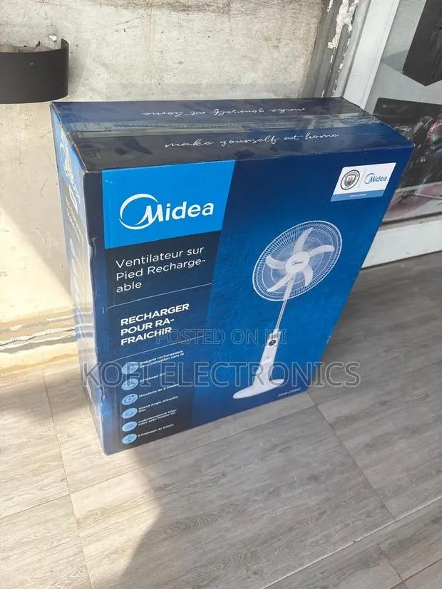 Cool Anywhere, Anytime Portable Midea Rechargeable Fan · Photo 1