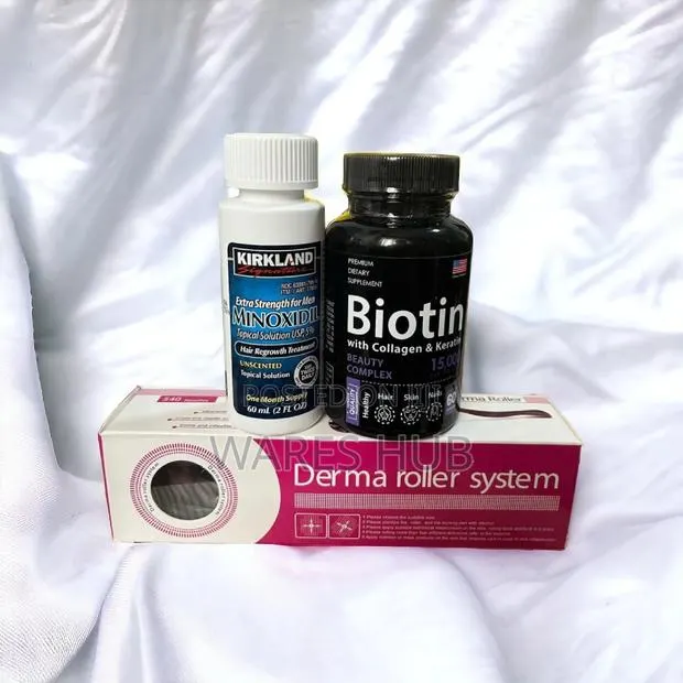 Kirkland Biotin With Keratin And Collagen And Roller Combo · Photo 1