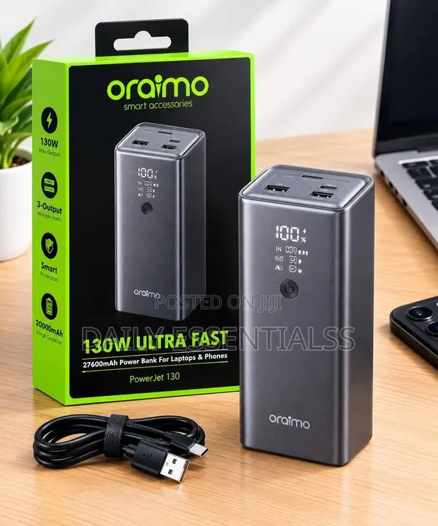 Oraimo PowerJet 130 130W Ultra Fast Power Bank · Photo 1