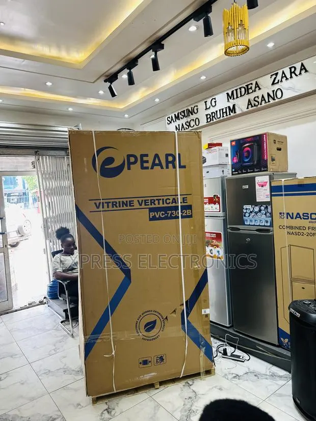 Eco Mode Function Display Fridge Pearl 610l Double Door · Photo 1
