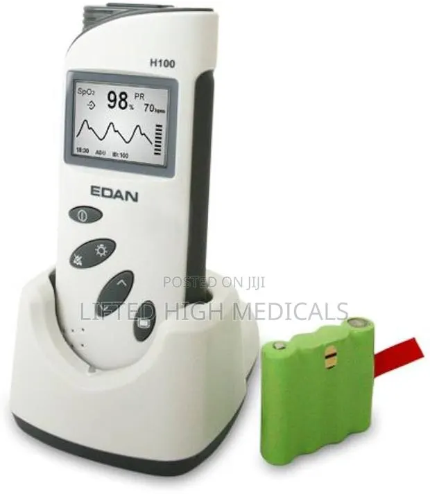 Edan H100b Pulse Oximeter With Charger Stand · Photo 1