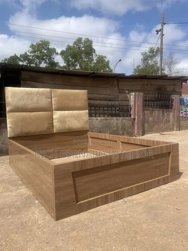 Foreign Laminated Double Bed Frame · Photo 1