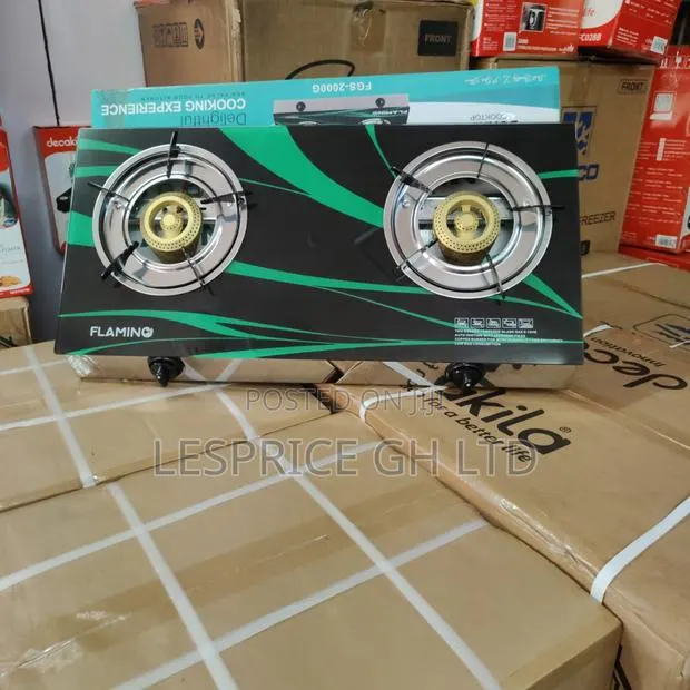 Top Rated 2 Burner Glass Top Gas Stove From Flamino · Photo 1