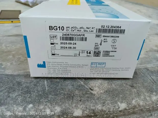 Edan BG10 Cartridge for I15 Blood Gas Analyzer · Photo 1