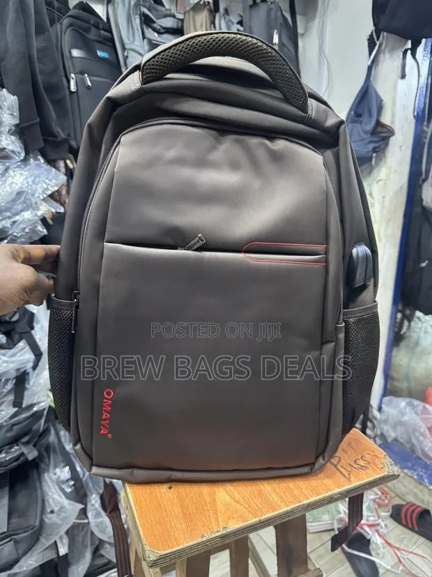 Premium Quality OMAYA Thick Texture School Bag With USB. · Photo 1