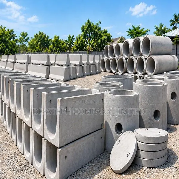 Culverts U Drains Round Pipes Jersey Barriers Manholes Septic Tanks · Photo 1