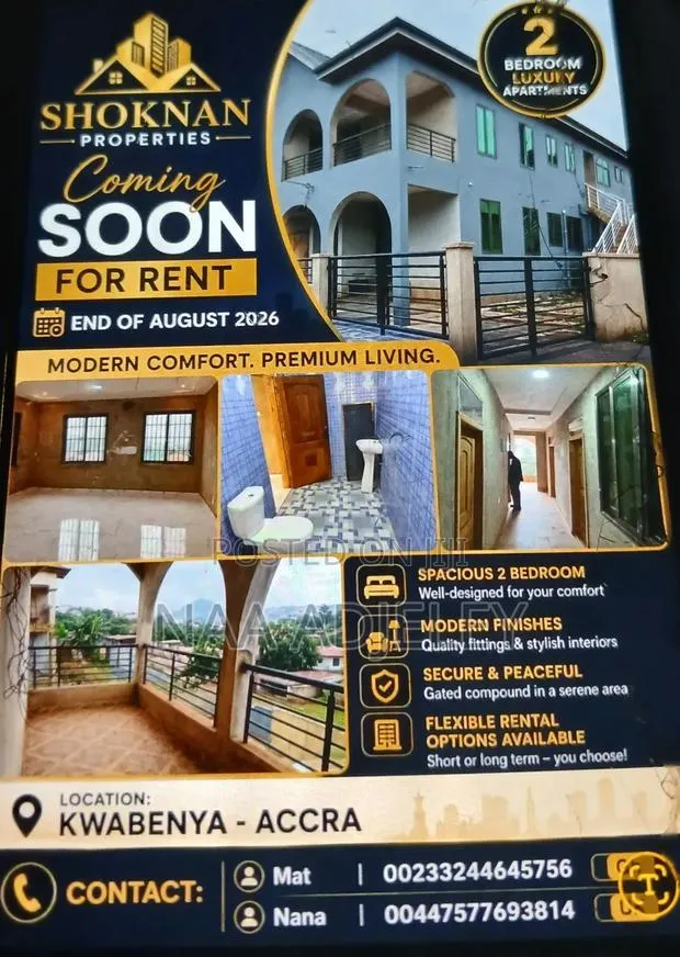 2bdrm House in Shoknan Properties, Kwabenya for rent · Photo 1