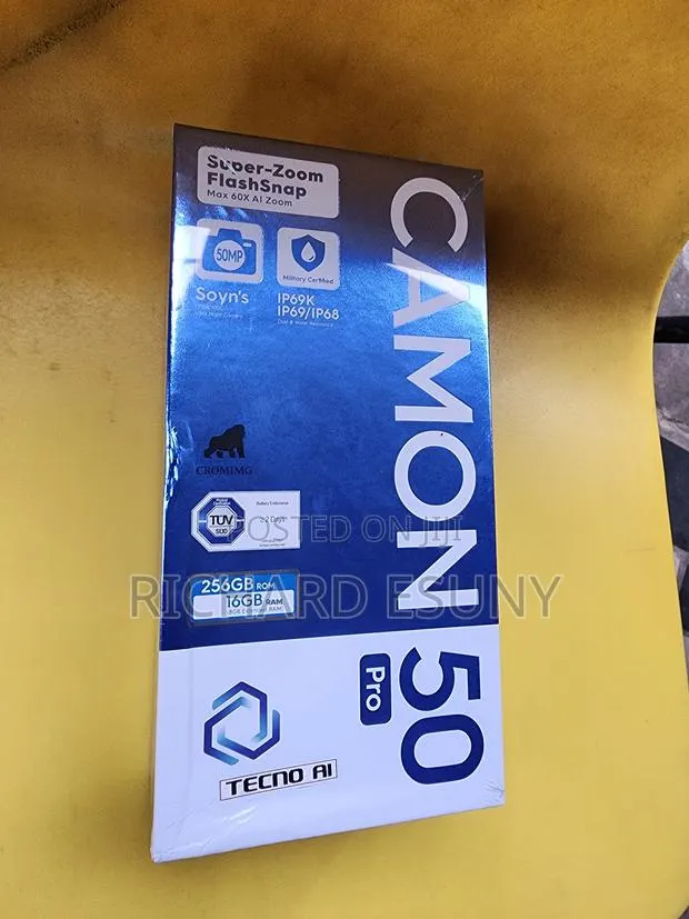 New Tecno Camon 50 Pro 256 GB Black · Photo 1