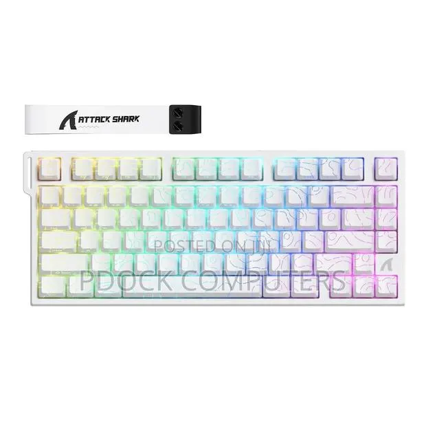 Attack Shark R82HE Wired Magnetic Switch Mechanical Keyboard(White Con · Photo 1