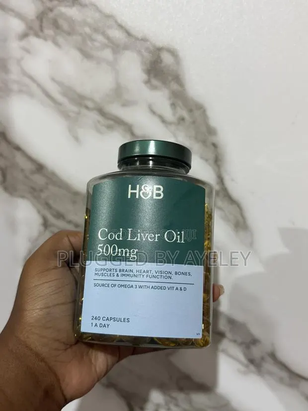 Cod Liver Oil 500mg 240 Capsules · Photo 1