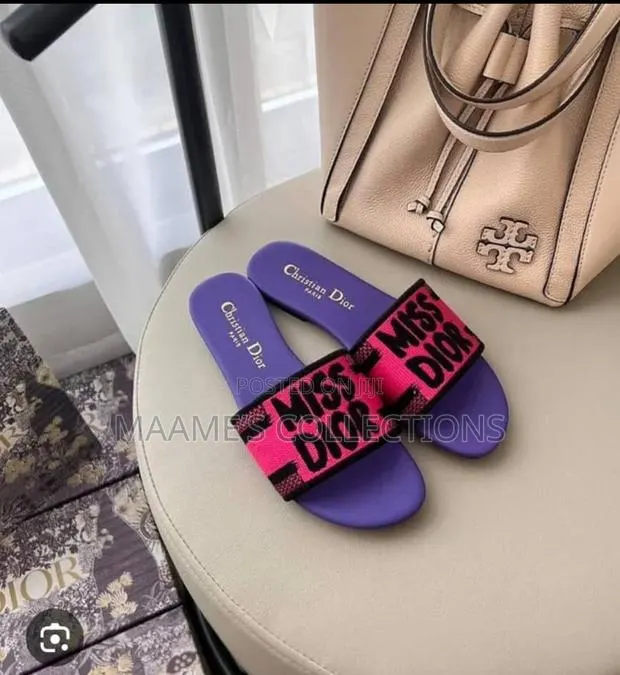 Miss Dior Luxury-Inspired Women’s Slide Sandals / Slippers With Box · Photo 1