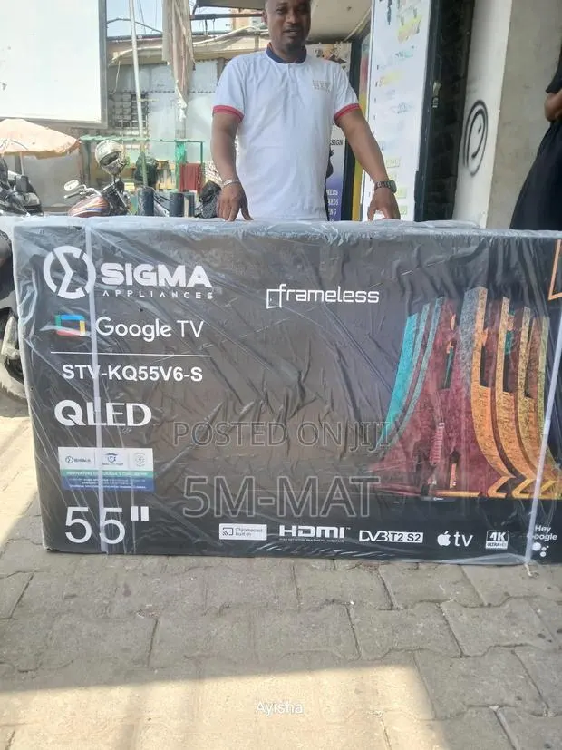 2026 Sigma 55′′ Qled Smart Android Digital Frameless Tv STV-Kq55v6s · Photo 1