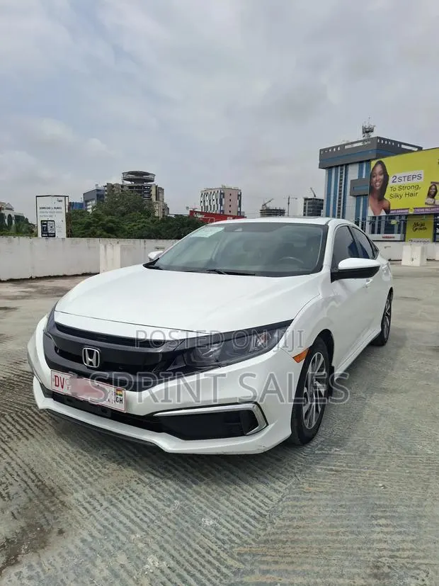 Honda Civic EX Sedan 2020 White · Photo 1