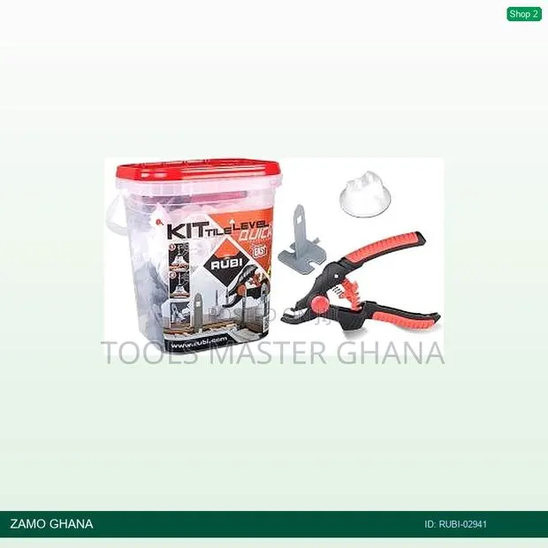 Tile Level Quick Set (B-100un + B-200un + Plier) - Rubi-02941 · Photo 1