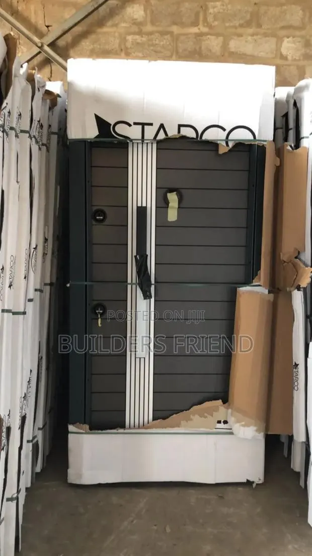 Gray Turkish Heavy Single Security Door+All Accessories · Photo 1