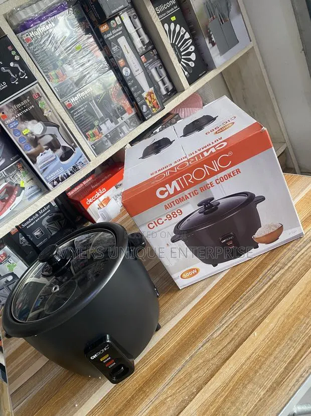 3L Citronic Black Automatic Rice Cooker With Glass Lid · Photo 1
