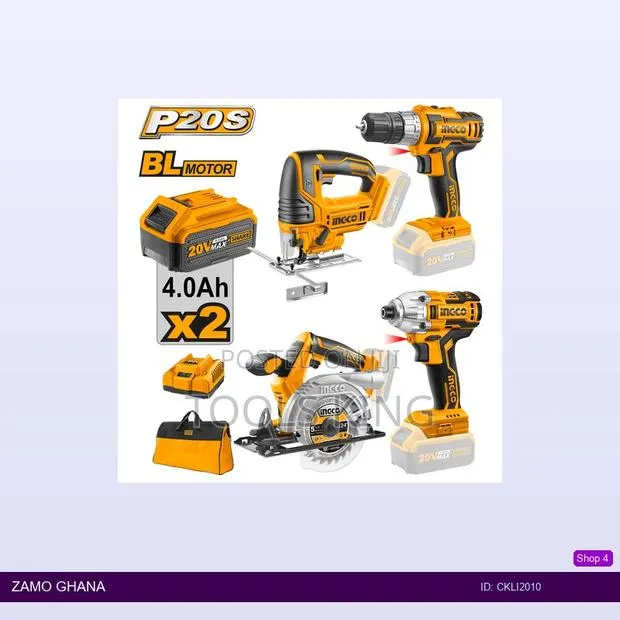 Cordless 4 PCS Combo - Ckli2010 · Photo 1
